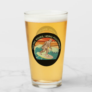 Surfing Bigfoot Hunting Waves Hiding Footprints Glass