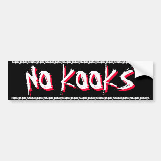 SURFING BUMPER STICKER - NO KOOKS