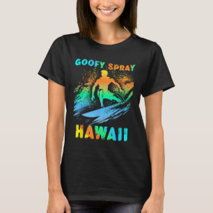 Surfing California Funny Goofy Foot Graphic Surfer T-Shirt