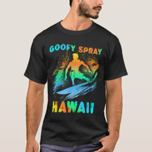 Surfing California Funny Goofy Foot Graphic Surfer T-Shirt