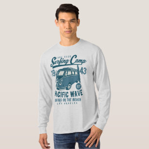 Surfing Camp Pacific Wave mens t shirt