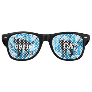 SURFING CAT retro Shades / Fun Party Sunglasses