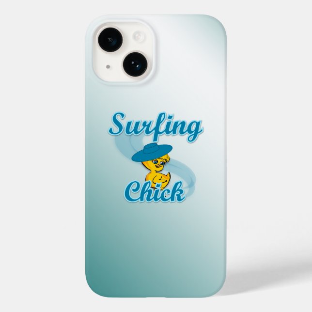 Surfing Chick #3 Case-Mate iPhone Case (Back)