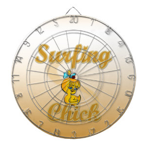Surfing Chick Dartboard