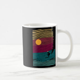Surfing Christmas In July Retro Beach Summer Vacat Coffee Mug