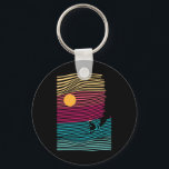 Surfing Christmas In July Retro Beach Summer Vacat Key Ring<br><div class="desc">Surfing Christmas In July Retro Beach Summer Vacation Surfer</div>