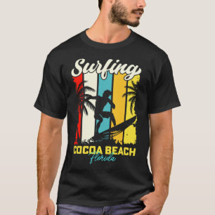 Surfing Cocoa Beach Florida T-Shirt