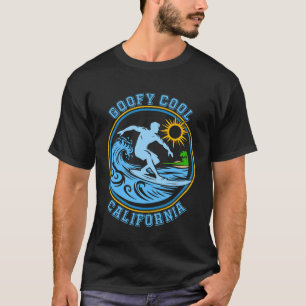 Surfing Cool Goofy Foot California Retro Graphic S T-Shirt
