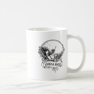 Surfing Costa Rica Vintage Retro Throwck Surfer Va Coffee Mug