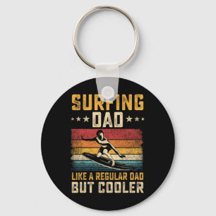Surfing Dad Like Regular Dad But Cooler Father's D Key Ring