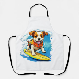 Surfing Dog Apron