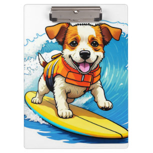 Surfing Dog Clipboard