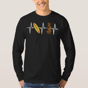 Surfing Dogues De Bordeaux Heartbeat Dog T-Shirt