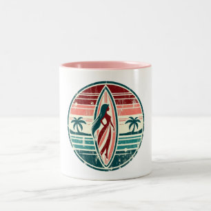 "Surfing Dreams : Hot Girl and Surfboard" Mug