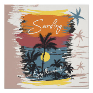 Surfing – Enjoy the moments Poster
