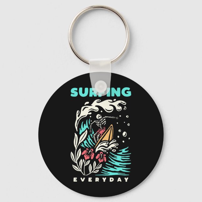 Surfing Everyday Key Ring (Front)