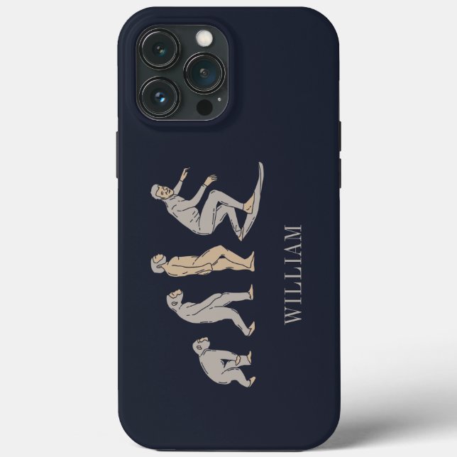 Surfing Evolution Surfboard Beach Sports Case-Mate iPhone Case (Back)