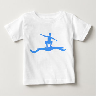Surfing Figure - Baby Blue T-Shirt