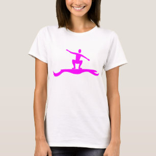 Surfing Figure - Magenta T-Shirt