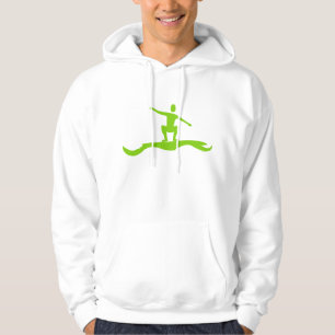 Surfing Figure - Martian Green Hoodie
