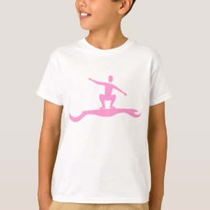 Surfing Figure - Pink T-Shirt