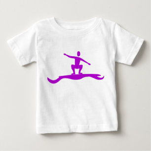 Surfing Figure - Purple Baby T-Shirt