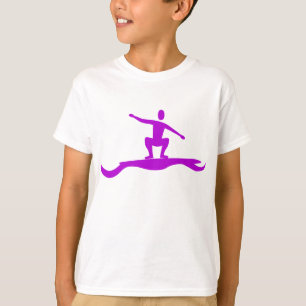 Surfing Figure - Purple T-Shirt