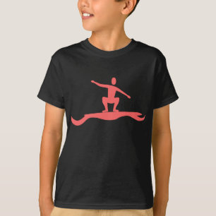 Surfing Figure - Tropical Pink T-Shirt
