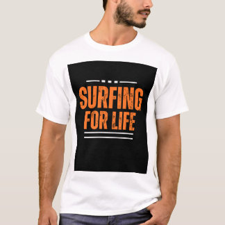 Surfing for life t-shirt design