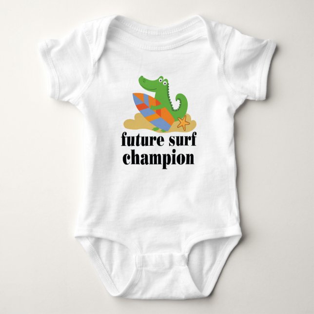 Surfing Future Surf Champion Baby Bodysuit (Front)