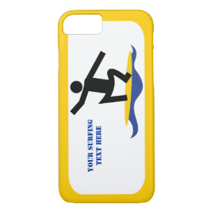 Surfing gifts, surfer on his surfboard modern iPhone 8/7 case