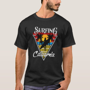 Surfing Girl California Beaches Surf Cali Beach Bu T-Shirt