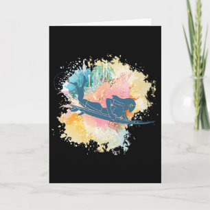 Surfing Girl Surfboard Water Sports Surf Surfer Wo Card