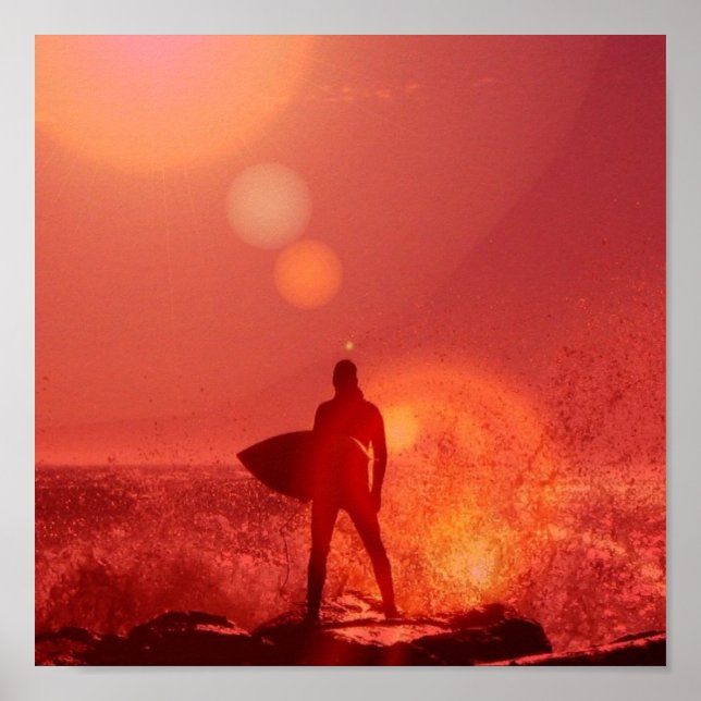 Surfing God Poster  (Front)