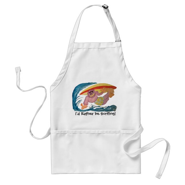 Surfing Gorilla Standard Apron (Front)