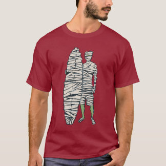 Surfing Halloween Mummy T-Shirt