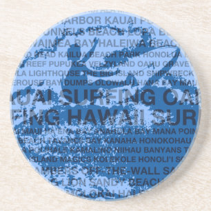 Surfing Hawaii Cutback Hawaiian Sandstone Coaster