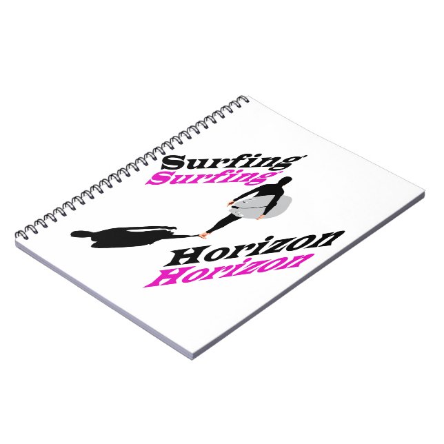 Surfing horizon  notebook (Left Side)