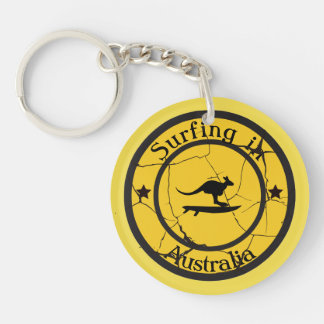 Surfing in Australia Key Ring