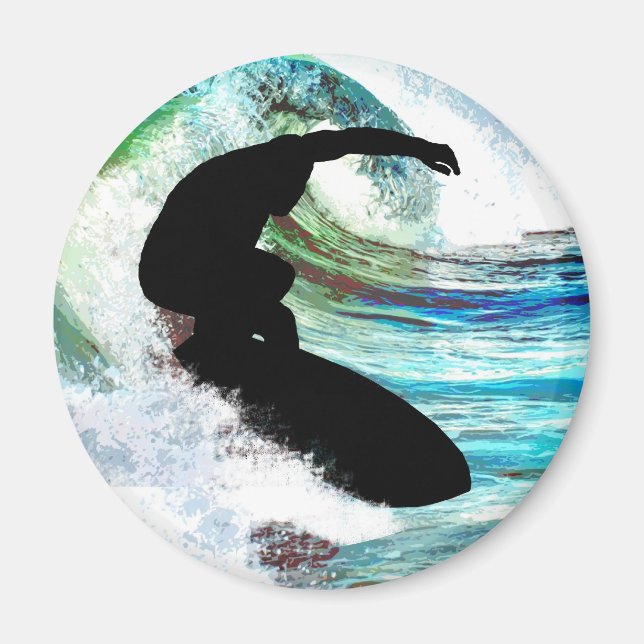 Surfing in Curling Wave Magnet (Front)