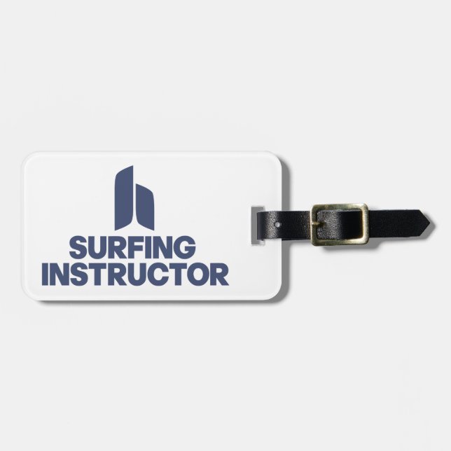 Surfing Instructor Luggage Tag (Front Horizontal)