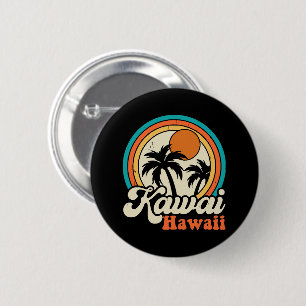 Surfing Kawaii Hawaii 6 Cm Round Badge