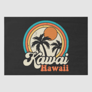 Surfing Kawaii Hawaii Tissue Paper