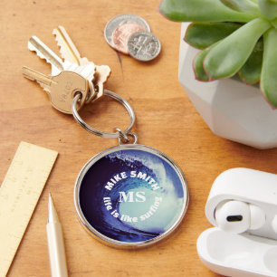 Surfing  key ring