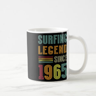 Surfing Legend 1965 60 Years Water Surf 60th Birth Coffee Mug