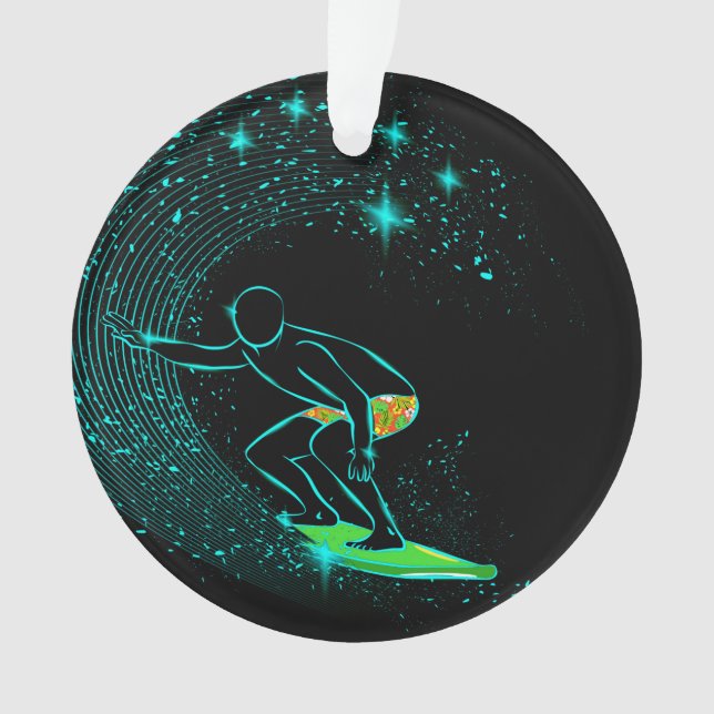 Surfing  Medal Ornament (Front)