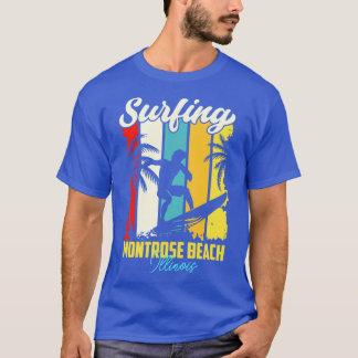 Surfing Montrose Beach Illinois T-Shirt