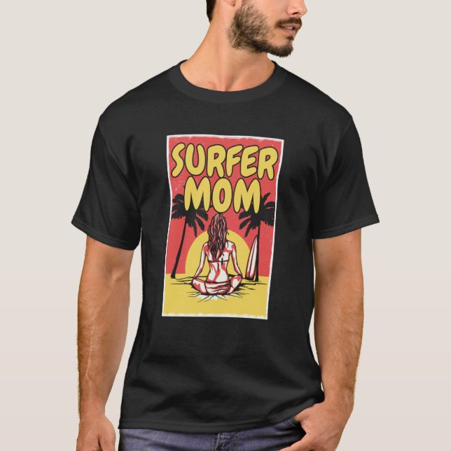 Surfing Mother Waves Surfboard Surfrider  Surfer M T-Shirt (Front)