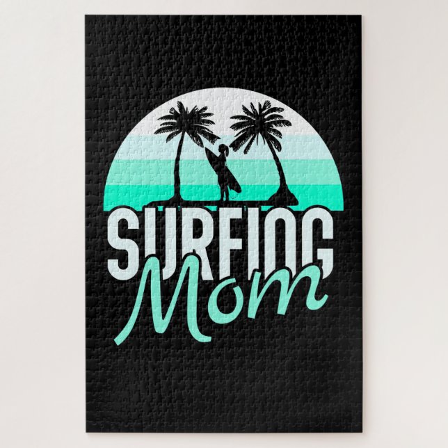 Surfing Mum Jigsaw Puzzle (Vertical)