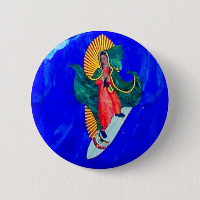 surfing nun button (Front)